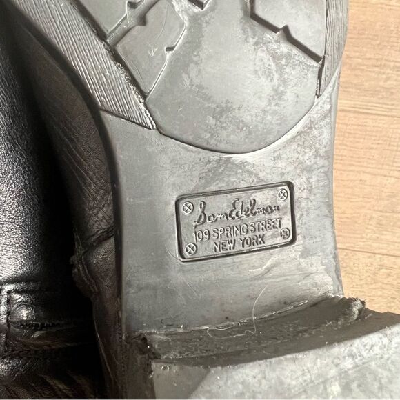 Sam Edelman Prina Black Leather Riding Boots Women’s Size 7.5 - Picture 13 of 15